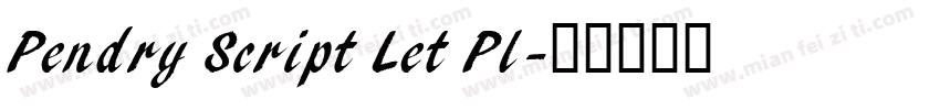 Pendry Script Let Pl字体转换